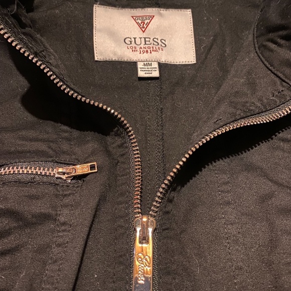 Women's Black Spring Guess Jacket - Picture 2 of 3